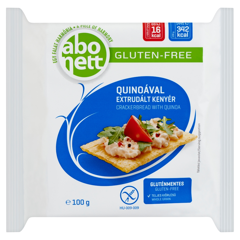Abonett extrudált kenyér, quinoával. Gluténmentes